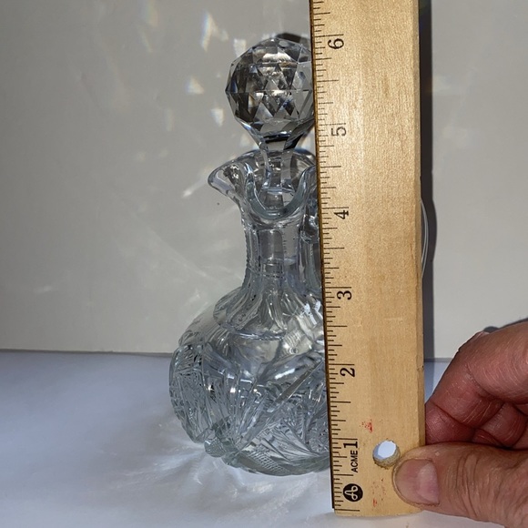 Cut crystal glass cruet. Beautiful. Mint condition. - Picture 2 of 12
